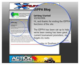 Screenshot of how the blog entry appears on the actual site.